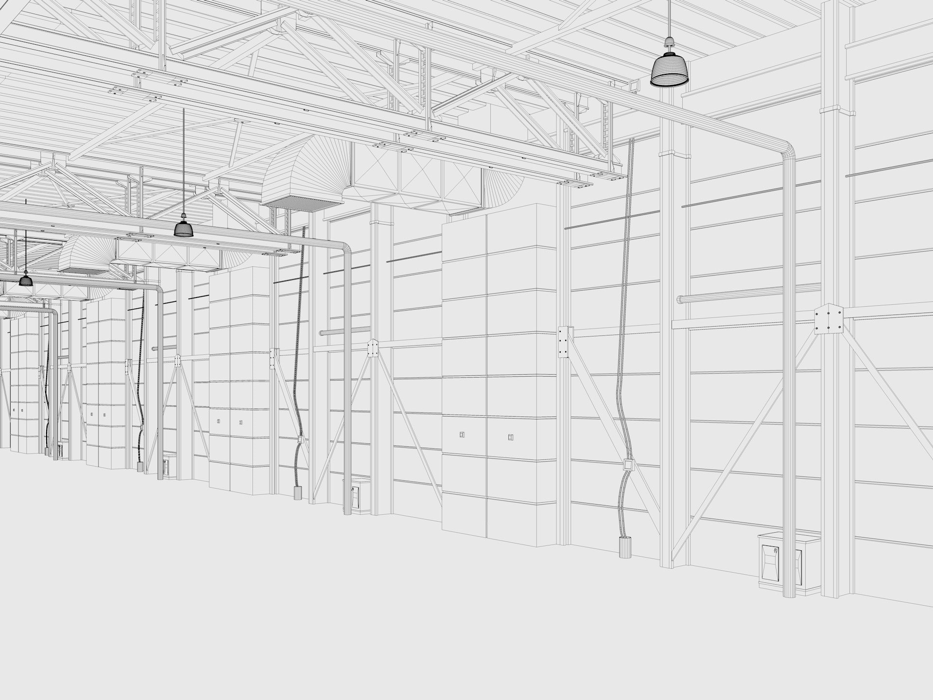 Exhibition Hall interior 12 3D model_13