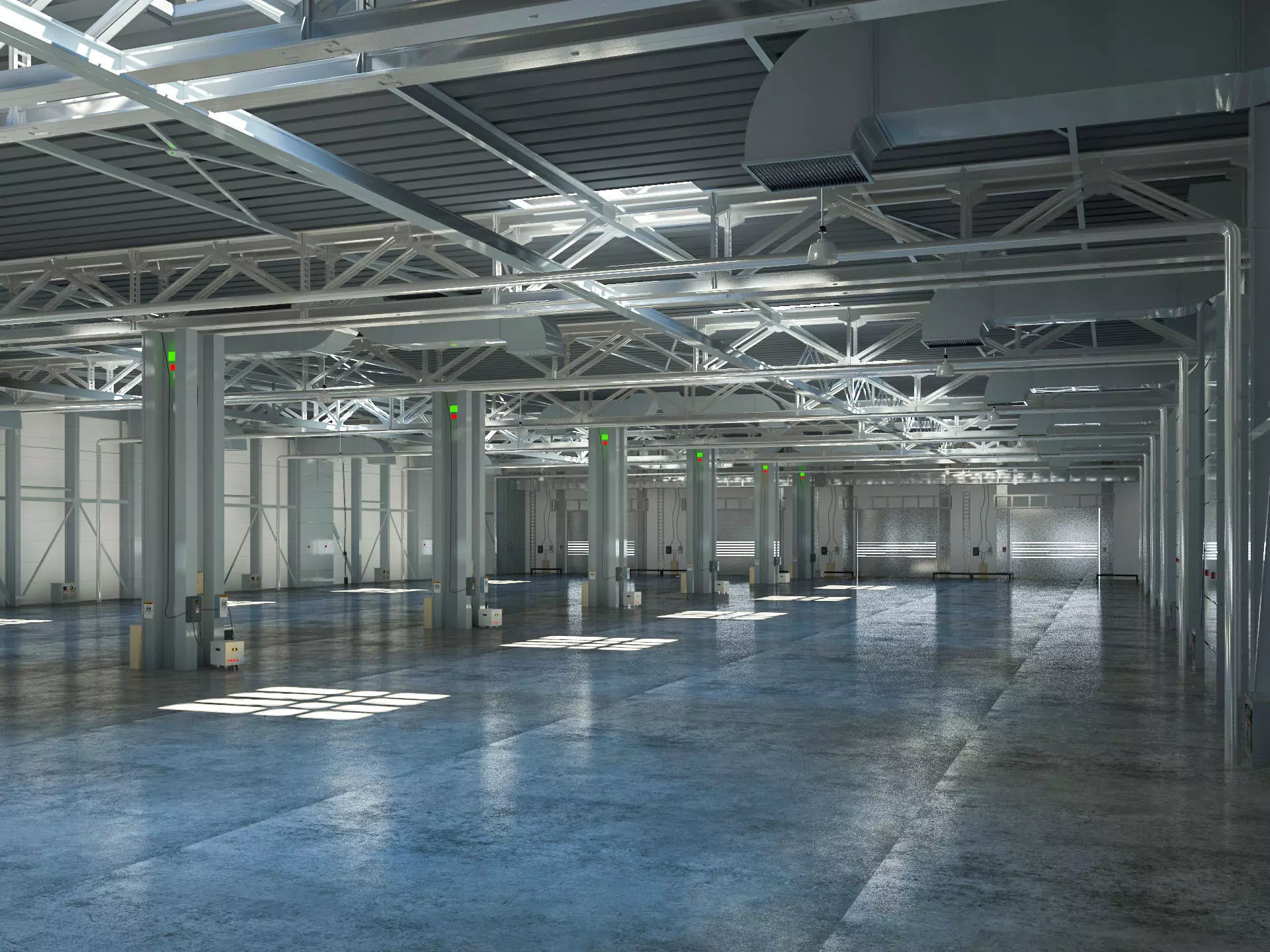 Exhibition Hall interior 12 3D model_0