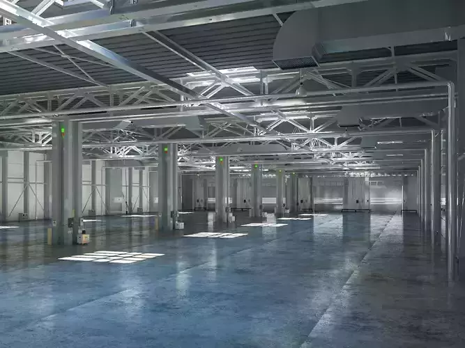 Exhibition Hall interior 12 3D model
