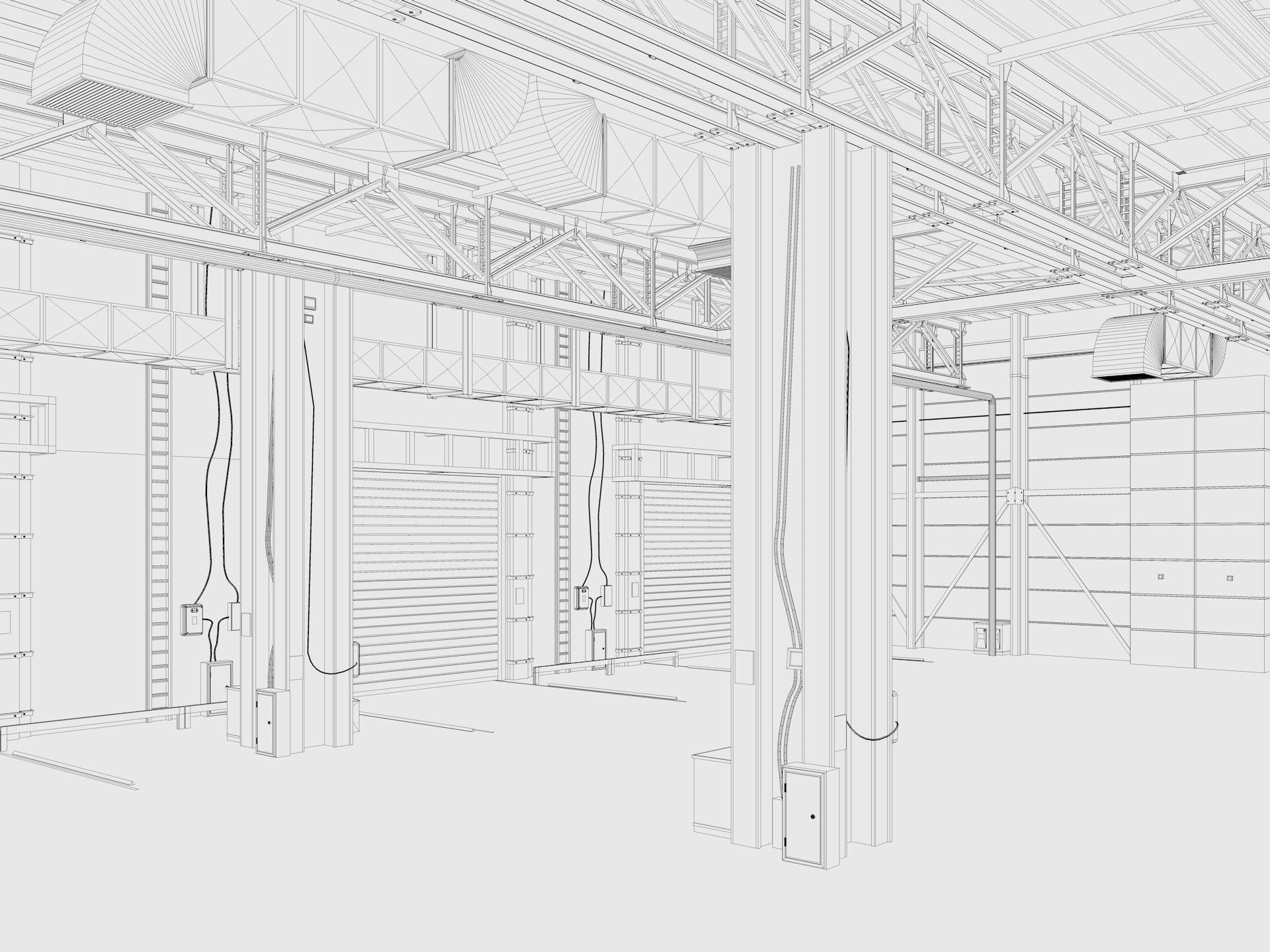 Exhibition Hall interior 12 3D model_16