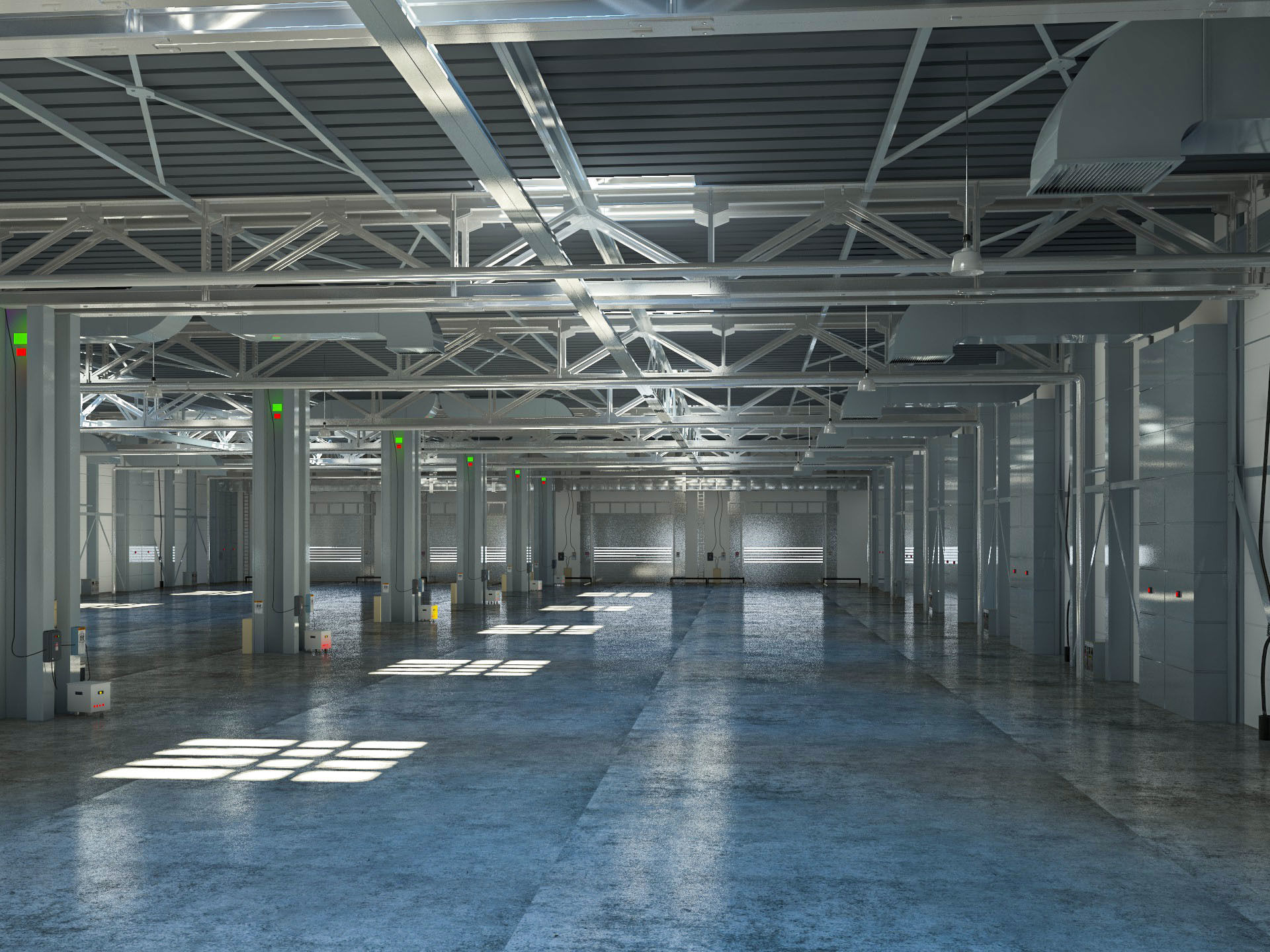 Exhibition Hall interior 12 3D model_1