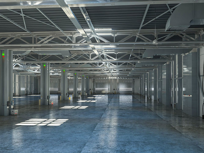 Exhibition Hall interior 12 3D model 2