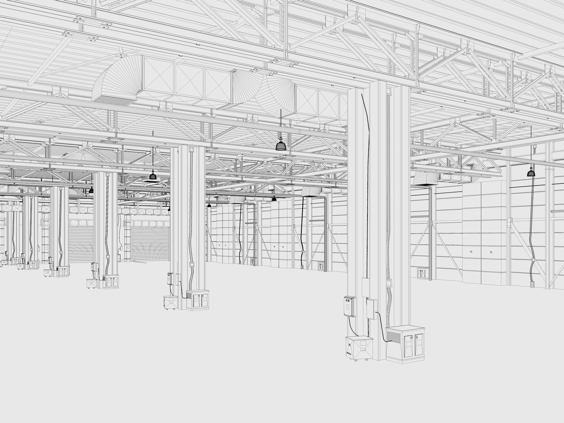 Exhibition Hall interior 12 3D model_15