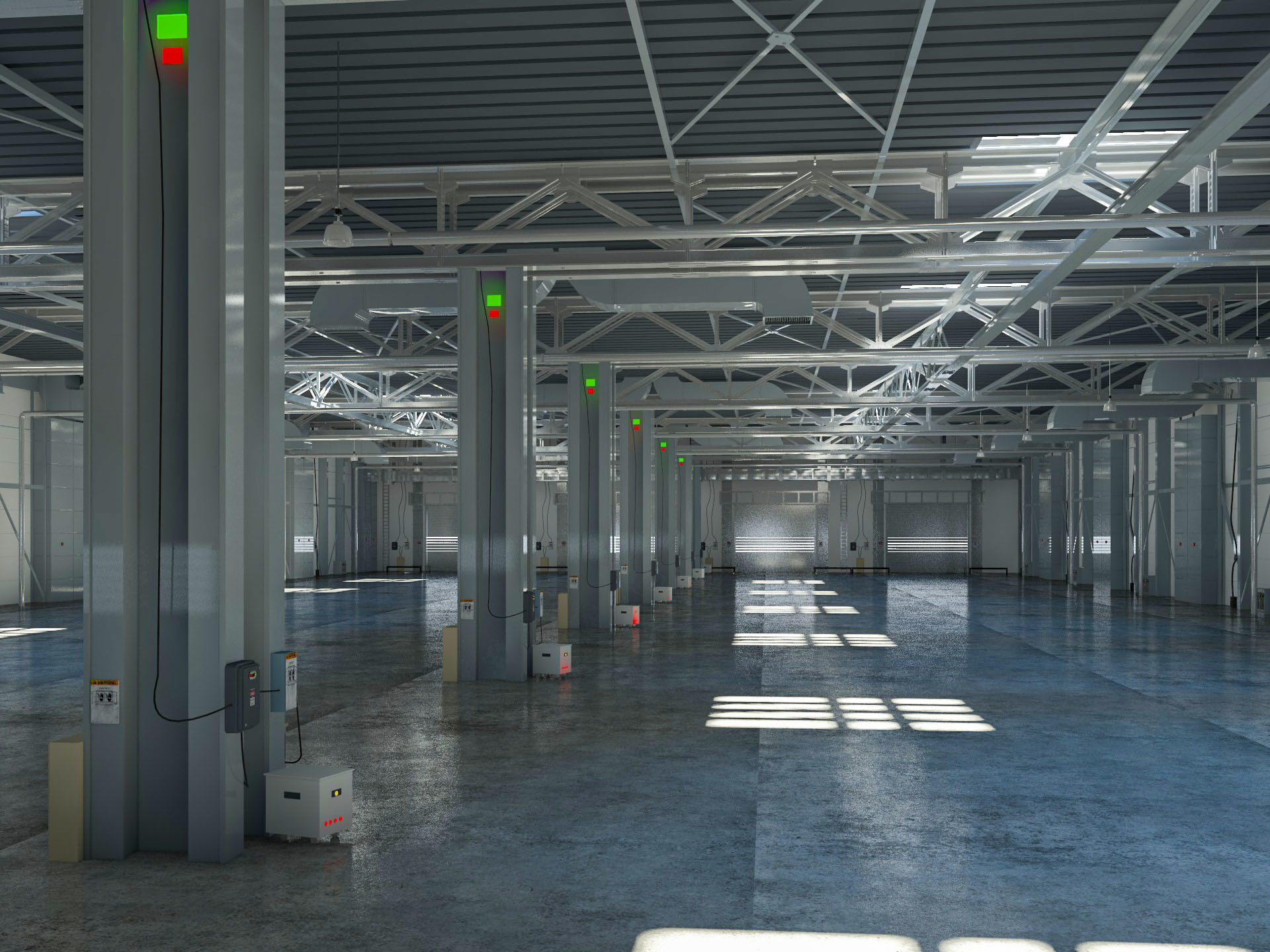 Exhibition Hall interior 12 3D model_2