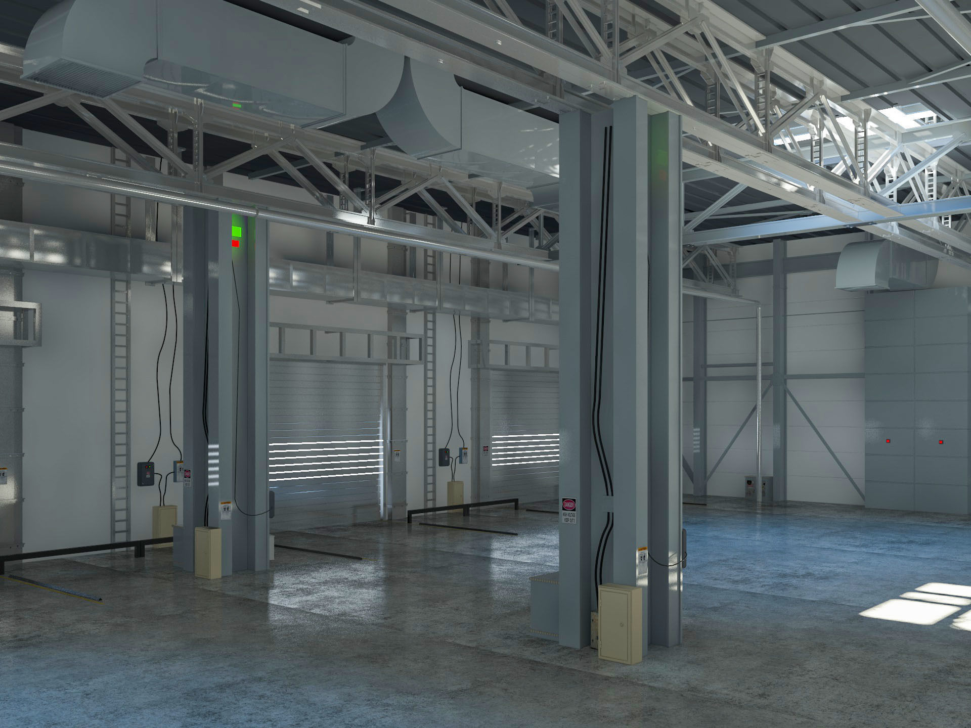 Exhibition Hall interior 12 3D model_7