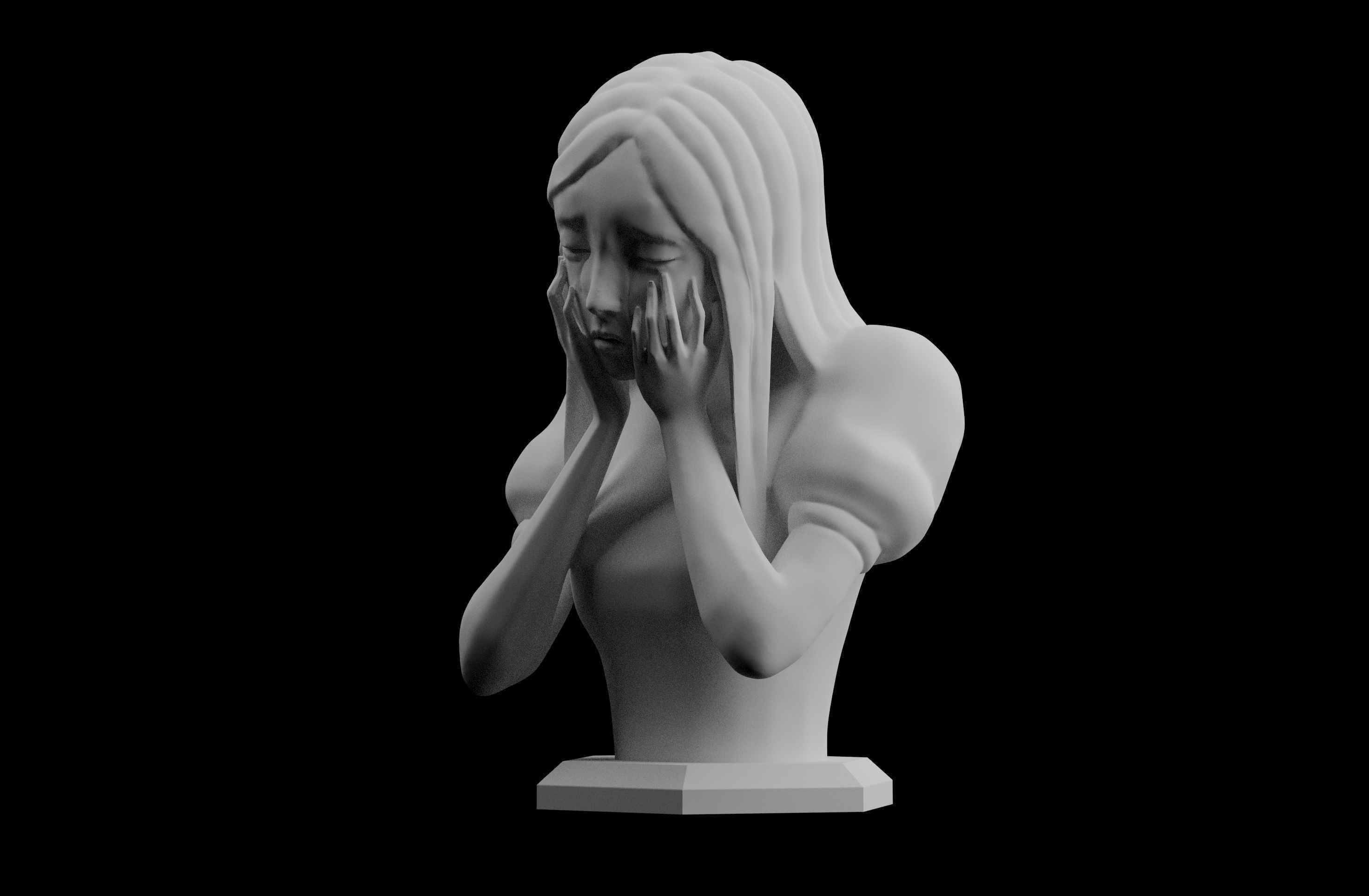 Alice in Wonderland American Mcgees Alice Tears Rock Sculpt 3D print model_2