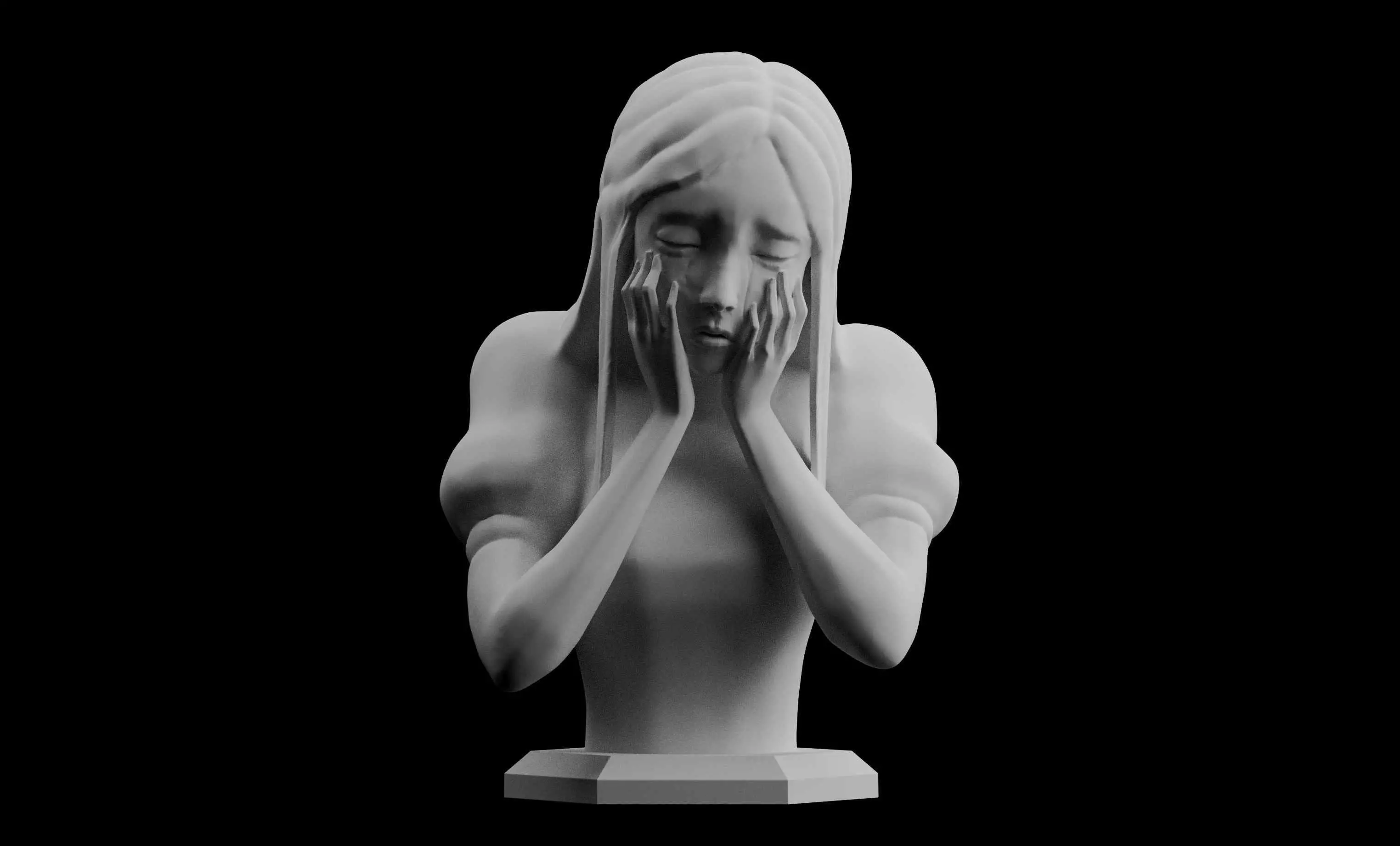 Alice in Wonderland American Mcgees Alice Tears Rock Sculpt 3D print model_0