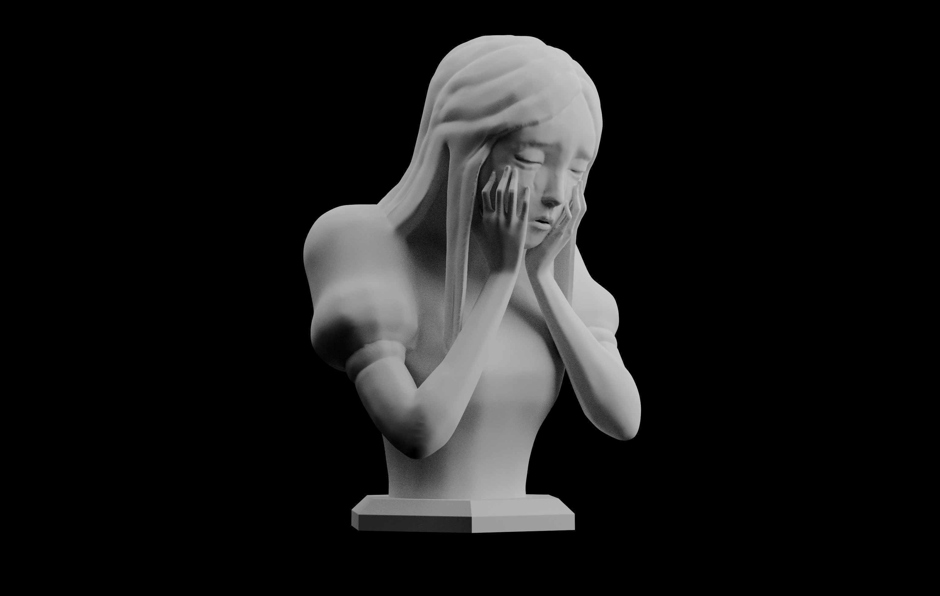 Alice in Wonderland American Mcgees Alice Tears Rock Sculpt 3D print model_3