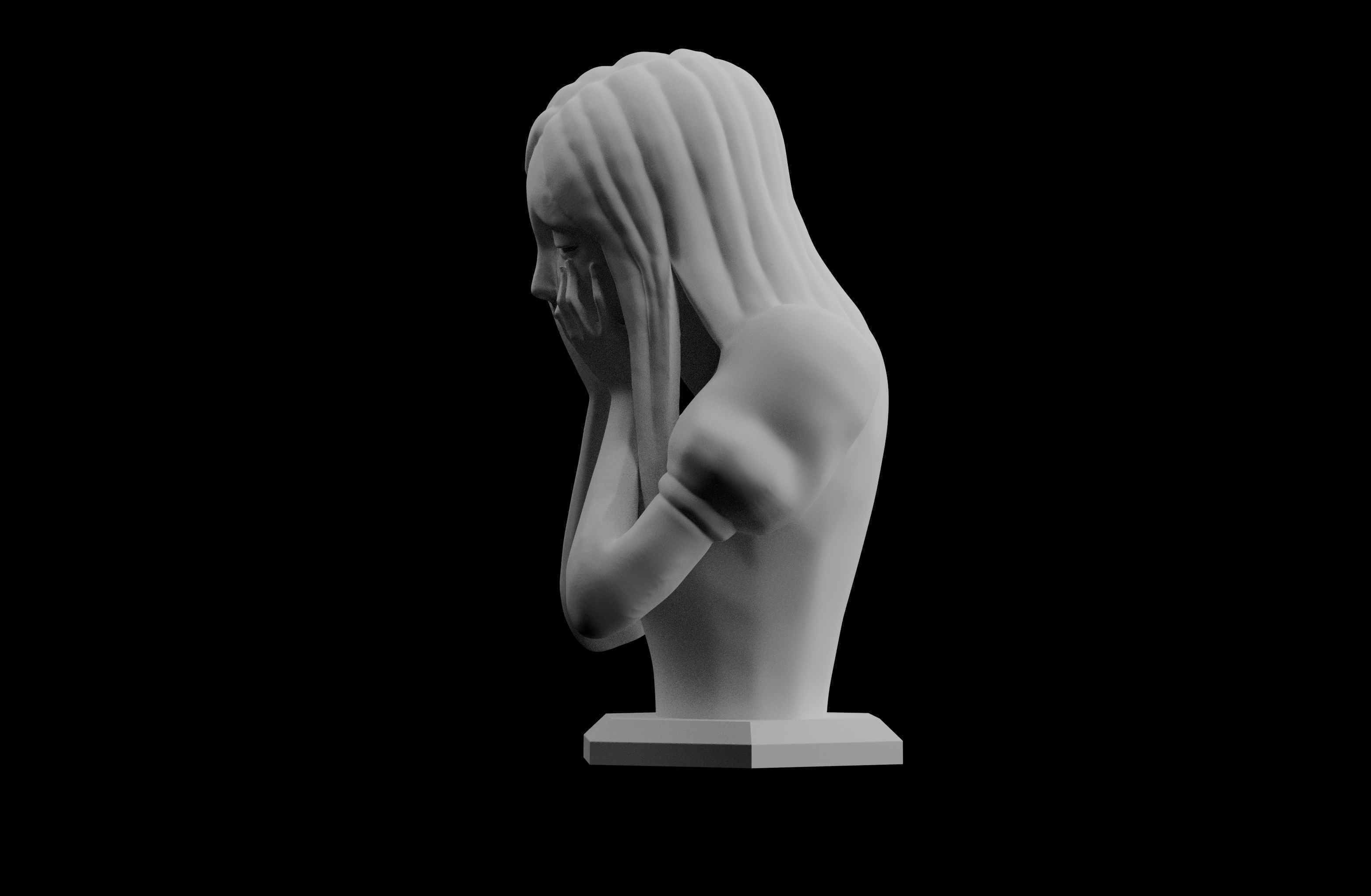 Alice in Wonderland American Mcgees Alice Tears Rock Sculpt 3D print model_1
