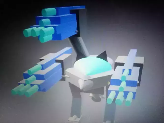 Zechariah robot with two arms