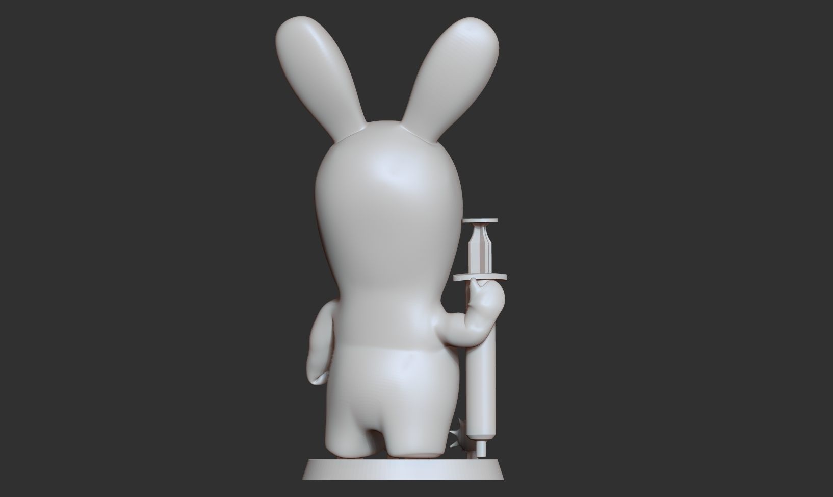 Rabbids bunny holding bottle of medicine Free 3D print model_7
