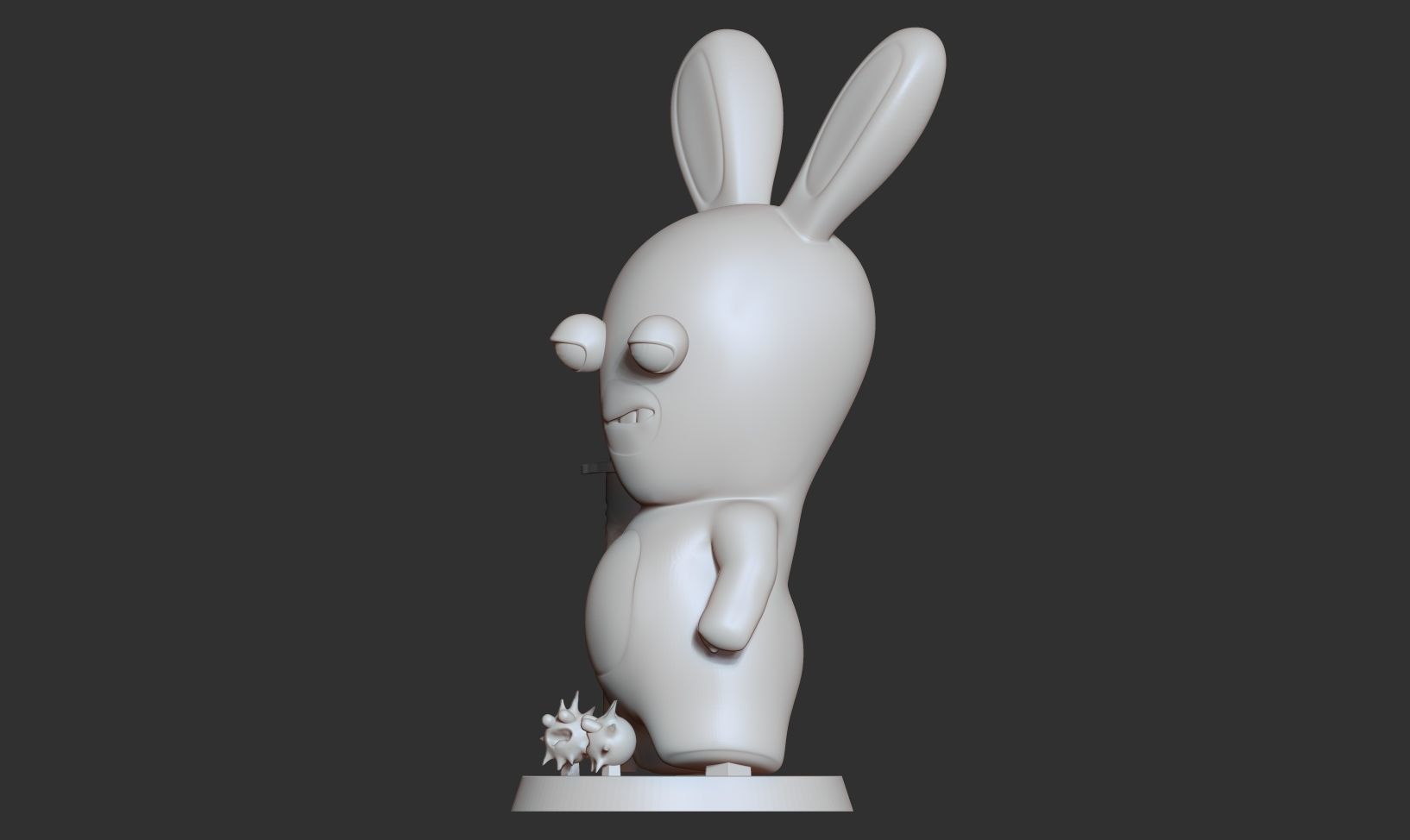 Rabbids bunny holding bottle of medicine Free 3D print model_11