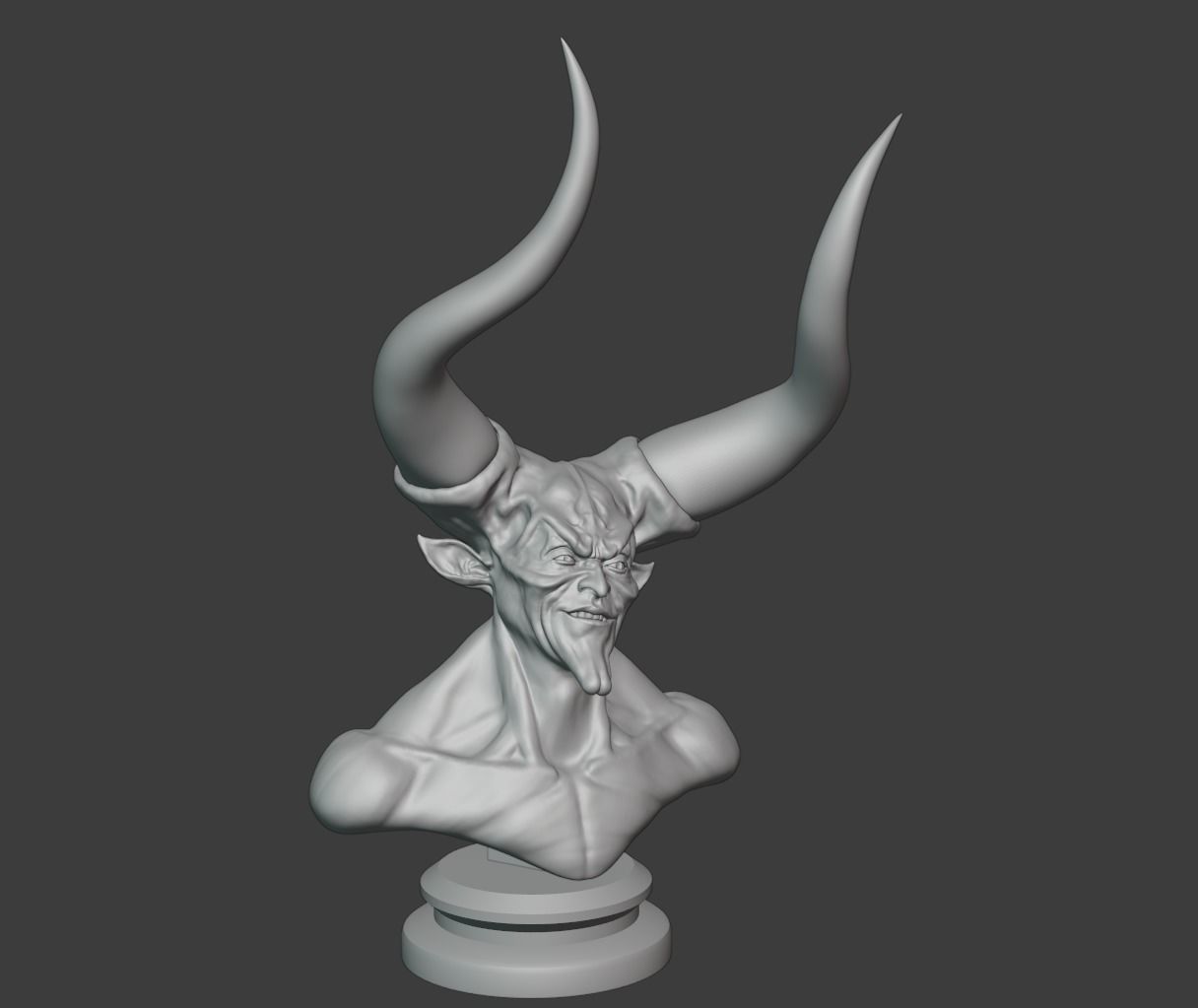 Lord of Darkness Bust 3D print model_3