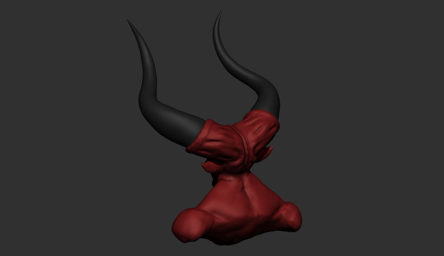 Lord of Darkness Bust 3D print model_4