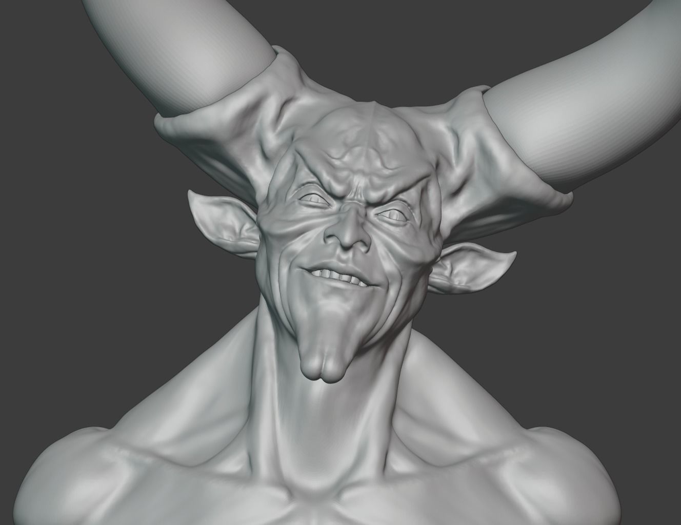 Lord of Darkness Bust 3D print model_1