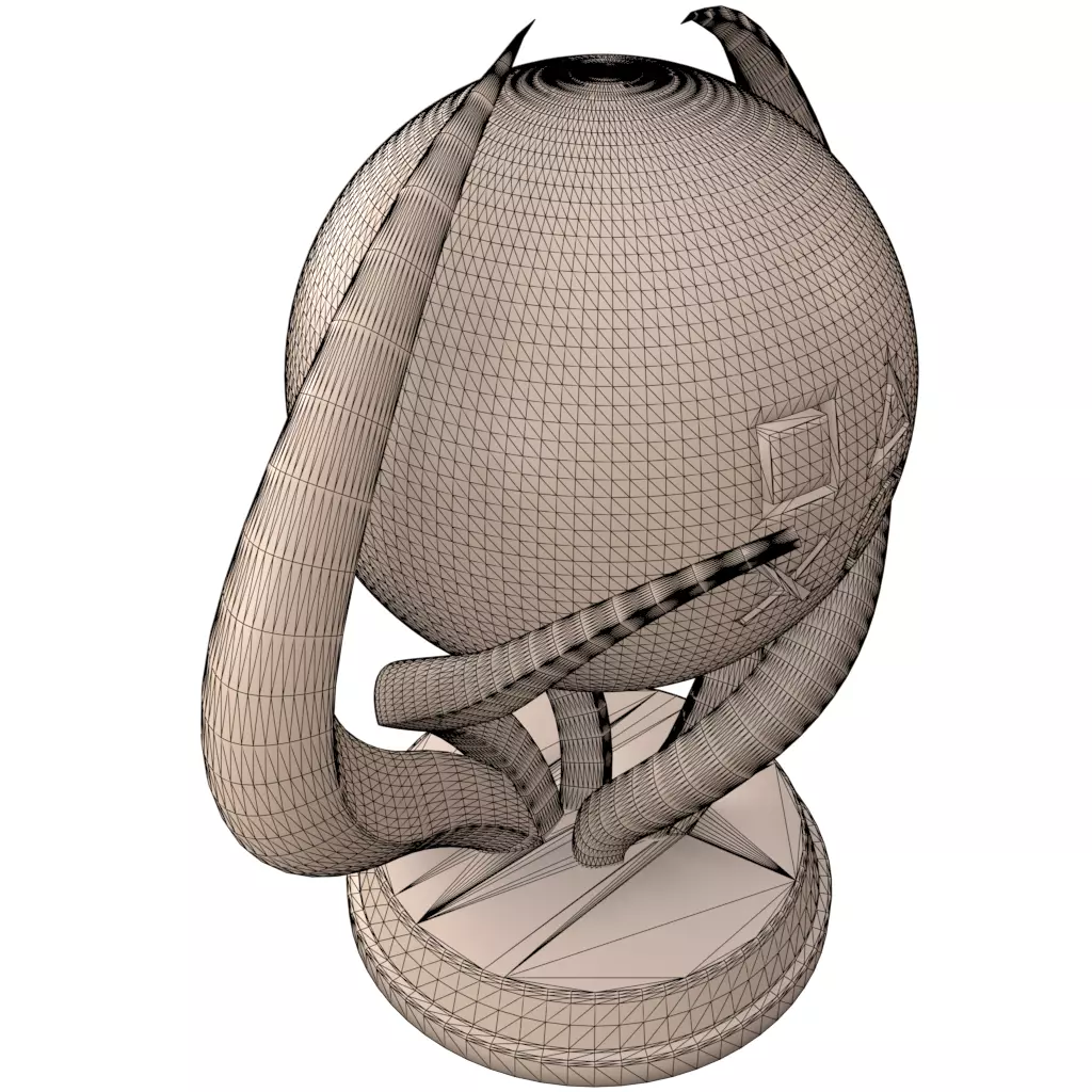 PlayStation プレイステーション　トロフィー　飾り　3Dプリント PlayStation Platinum Trophy 3D model 3D printable | CGTrader