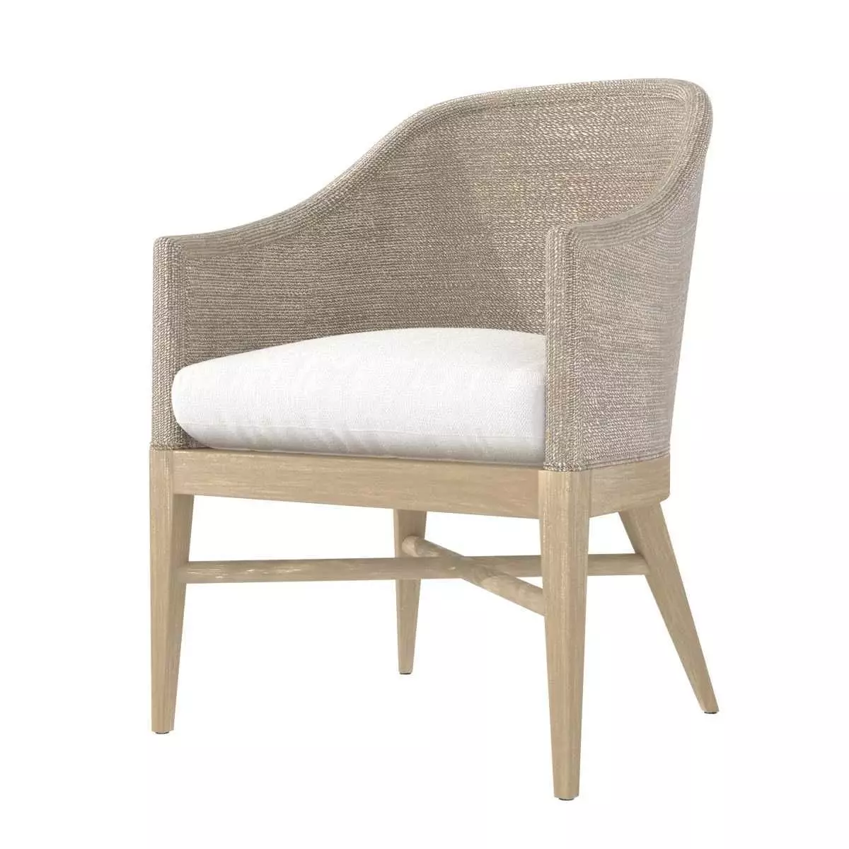 Restoration hardware MARISOL SEAGRASS SLOPE ARMCHAIR 3D model
