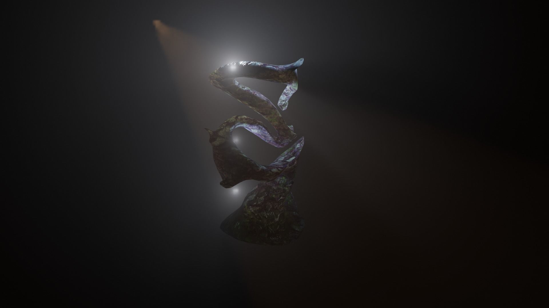 Real Dark tree - low poly version included Low-poly 3D model_13