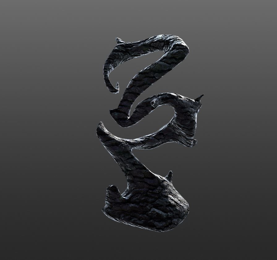 Real Dark tree - low poly version included Low-poly 3D model_7