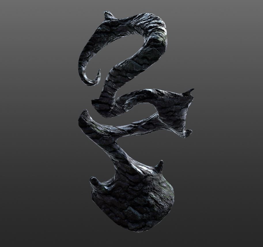 Real Dark tree - low poly version included Low-poly 3D model_9