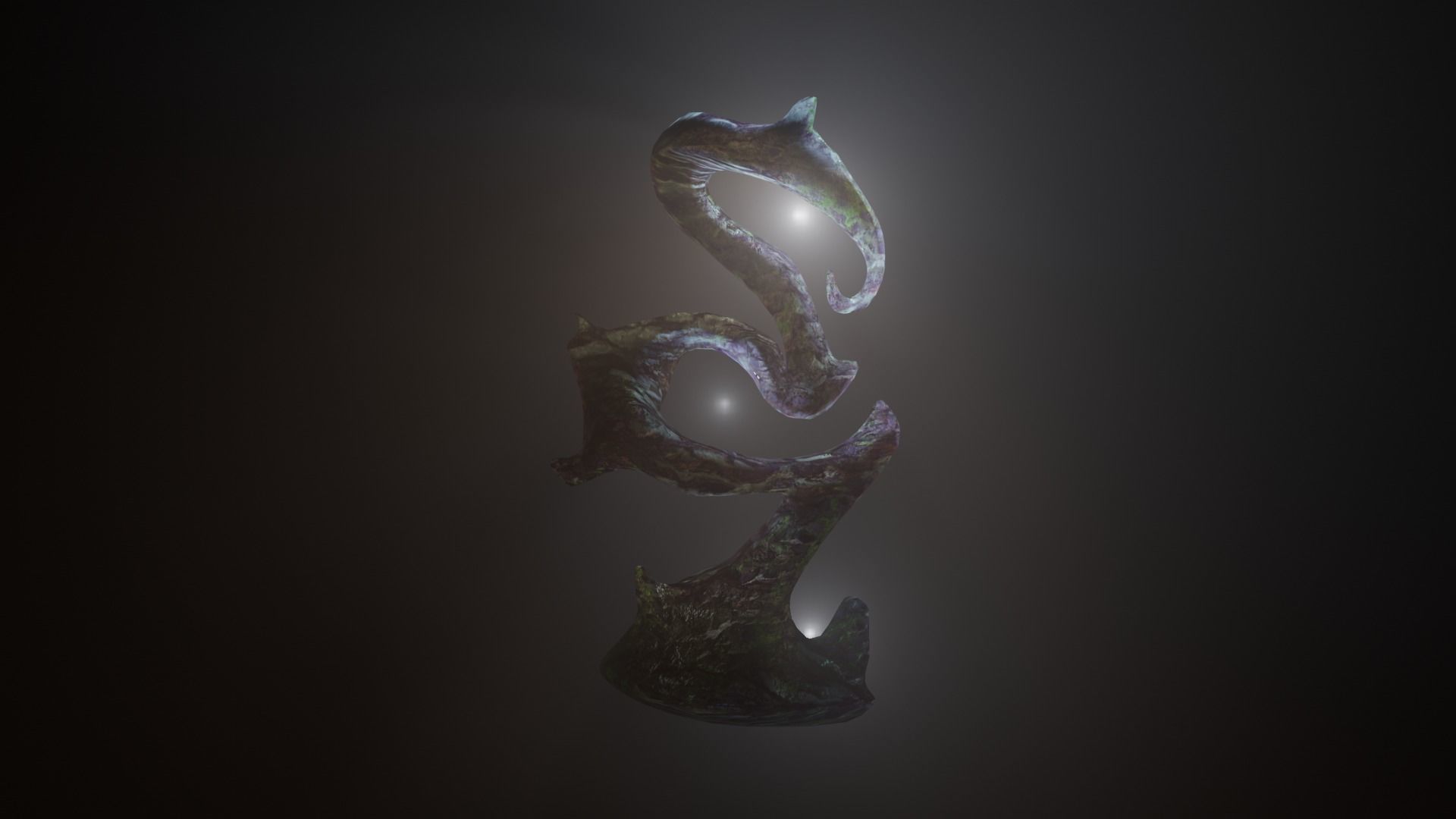 Real Dark tree - low poly version included Low-poly 3D model_14