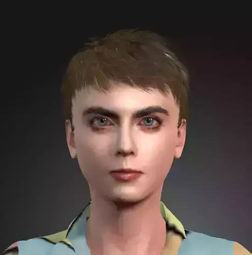 Lady Fighter 3D Character design Ready for animation