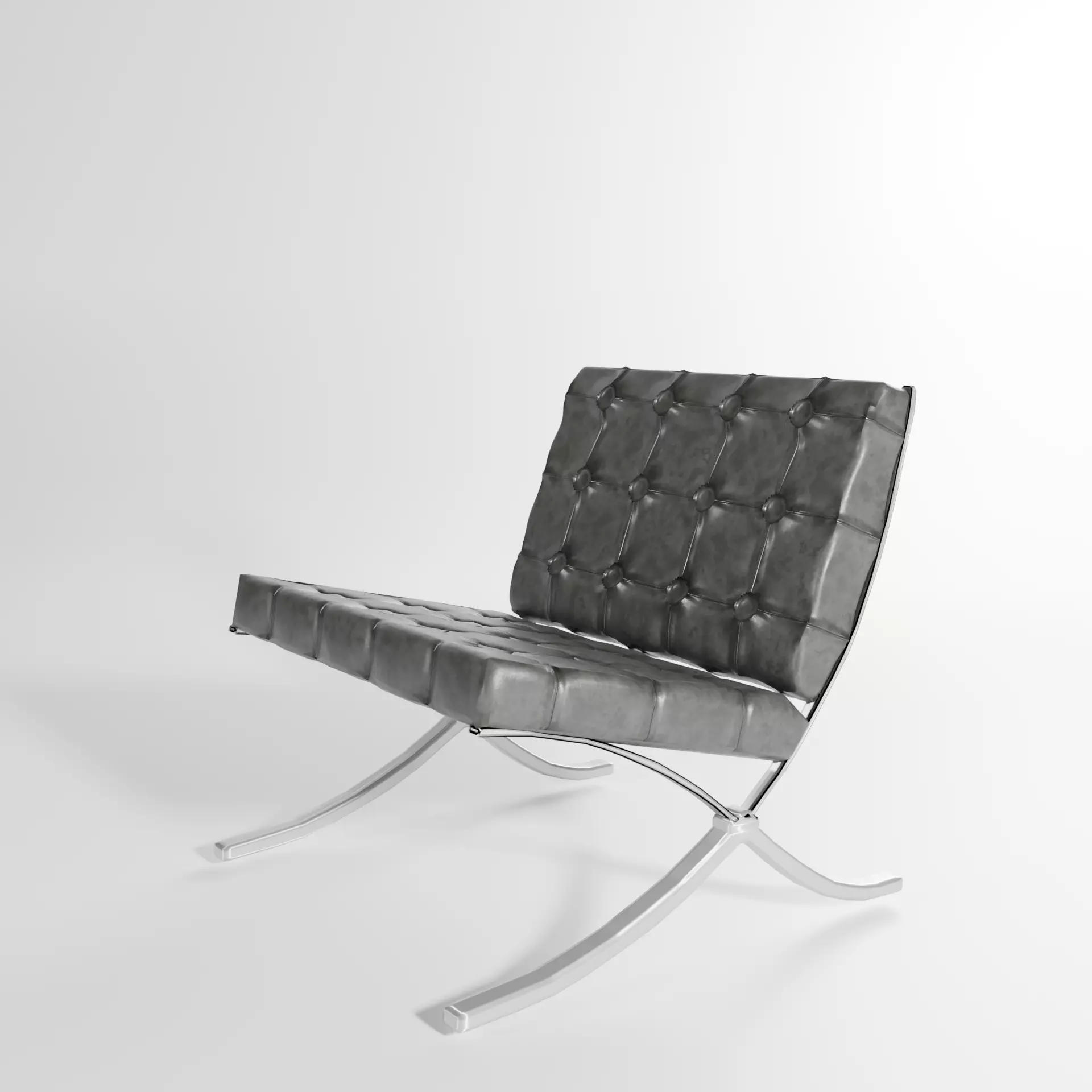 Barcelona leather chair Free 3D model