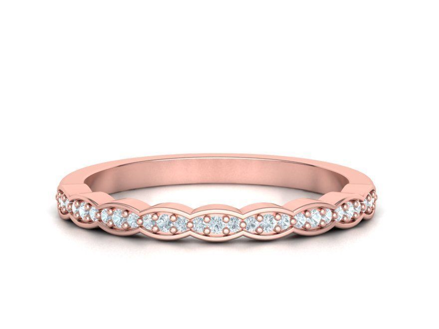 Vintage Wedding Set 1ct stone with DISCOUNT  3D Model Collection_16