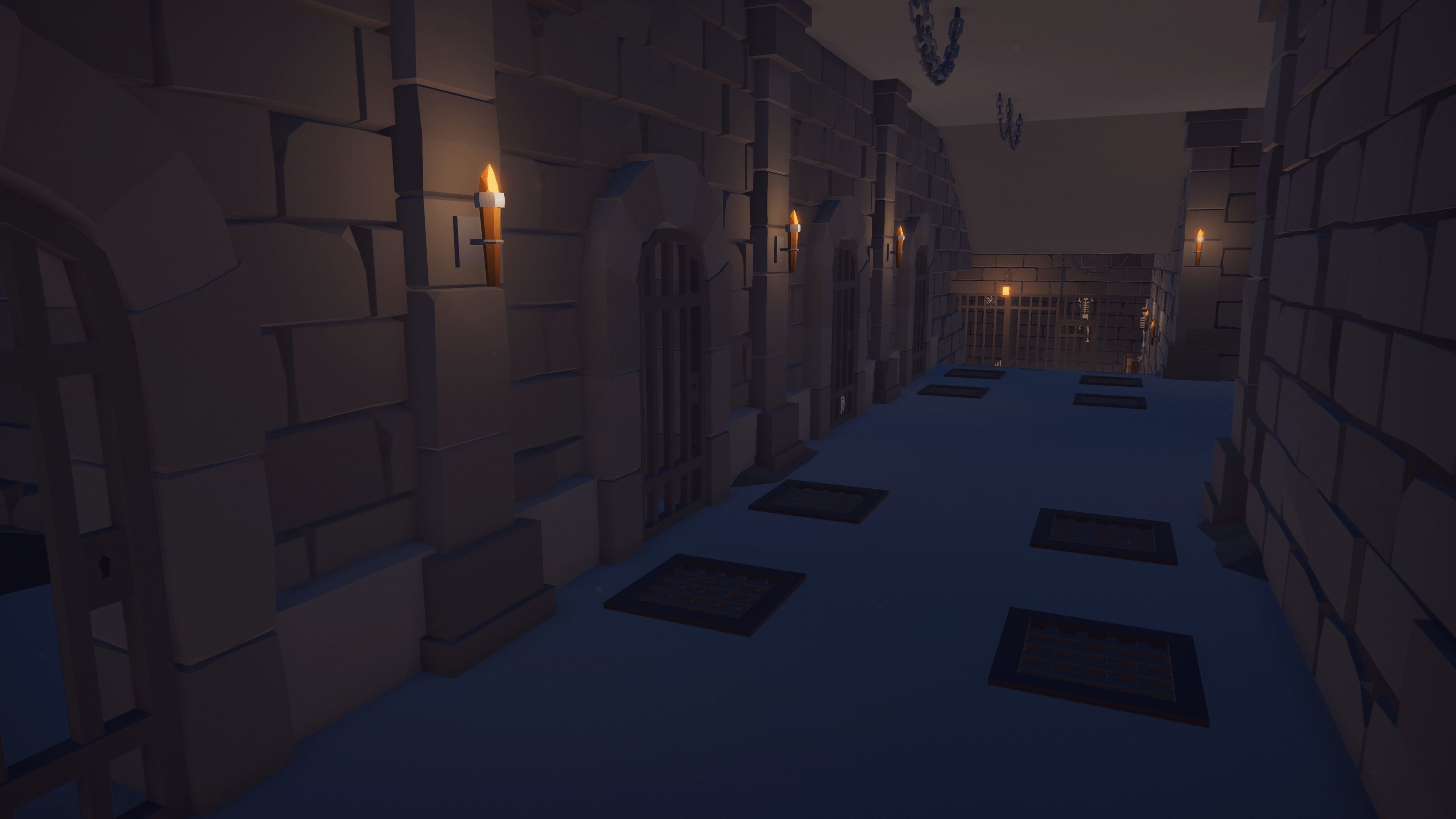 3D model Low Poly Dungeons - 3D Cave Castle Ruins VR / AR / low-poly ...