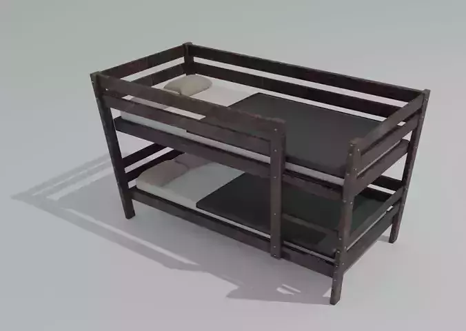 low poly - bunk bed
