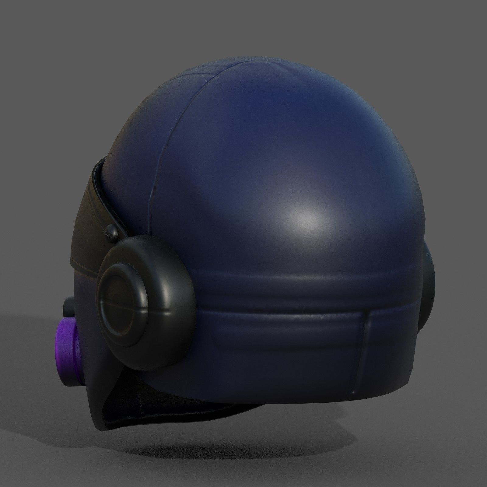 Helmet scifi fantasy futuristic military combat Low-poly 3D model_9