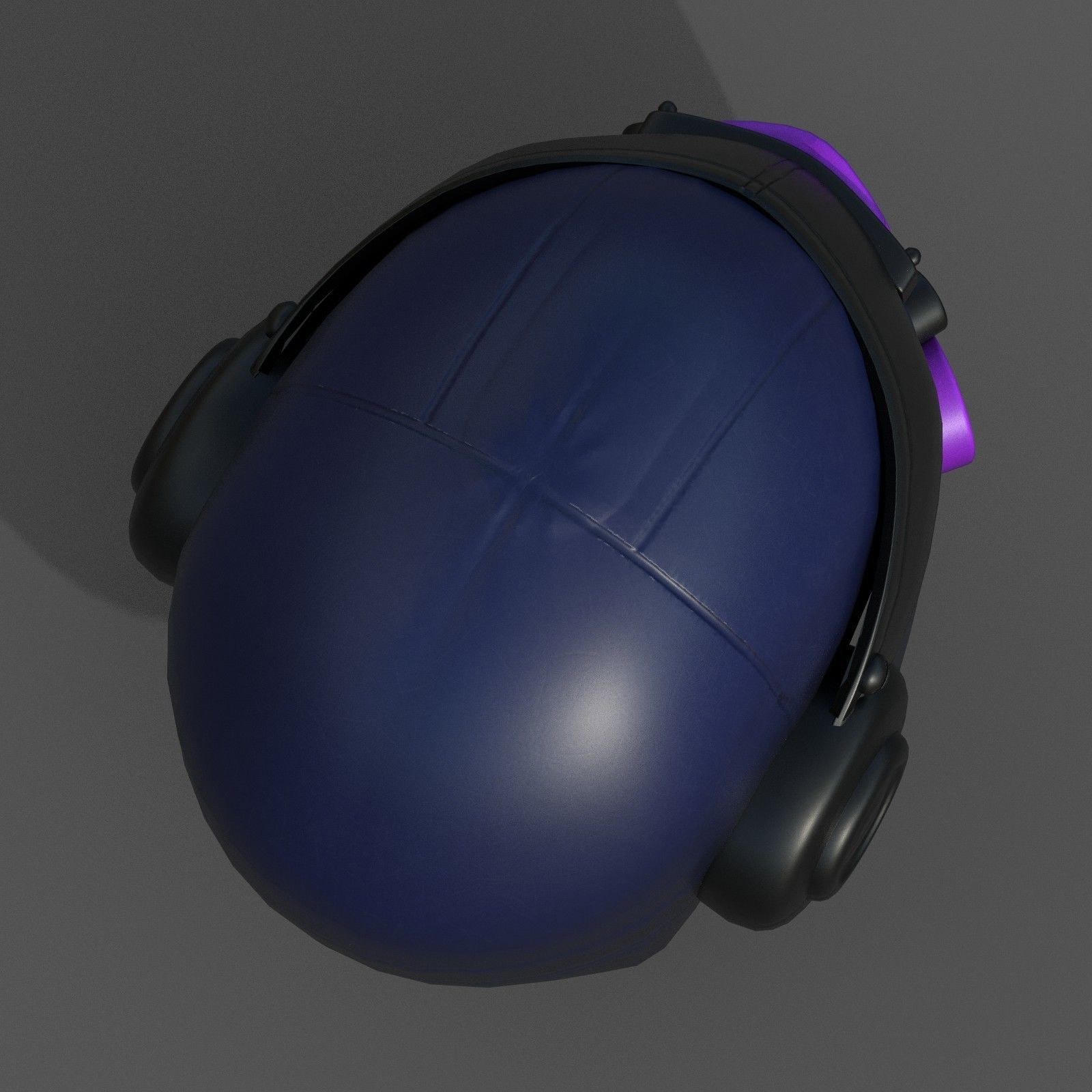 Helmet scifi fantasy futuristic military combat Low-poly 3D model_8