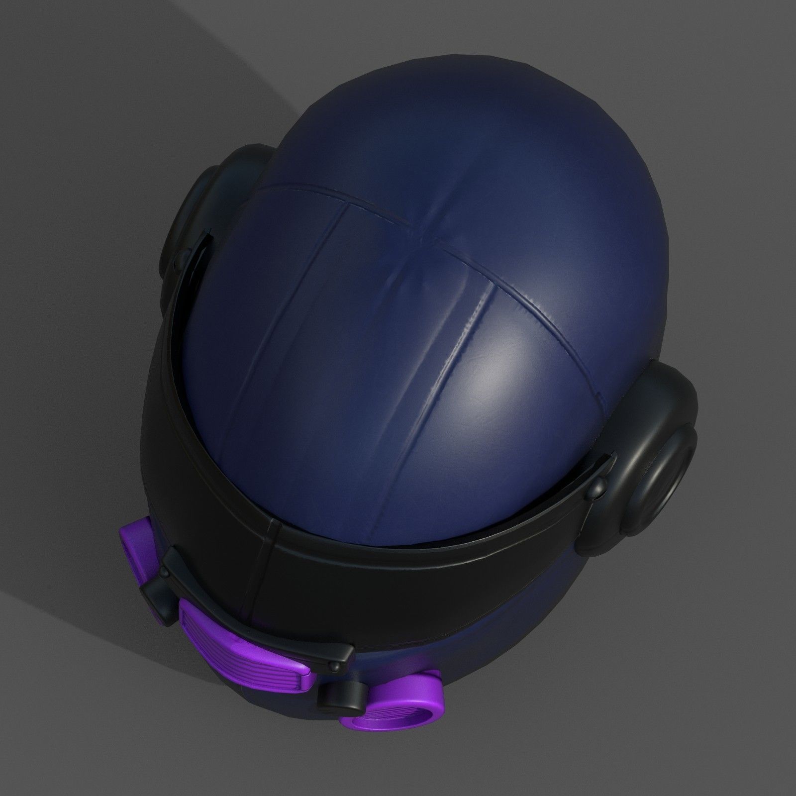 Helmet scifi fantasy futuristic military combat Low-poly 3D model_5