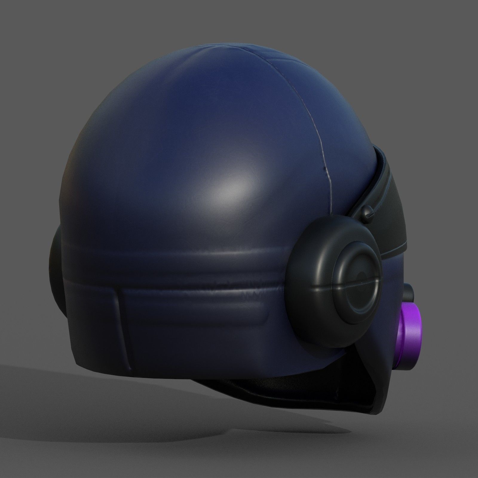 Helmet scifi fantasy futuristic military combat Low-poly 3D model_2