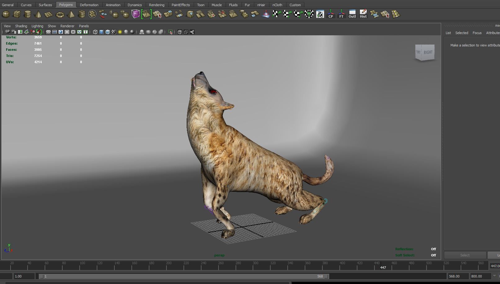 3D hyena rigged animated game ready Low-poly 3D model_19