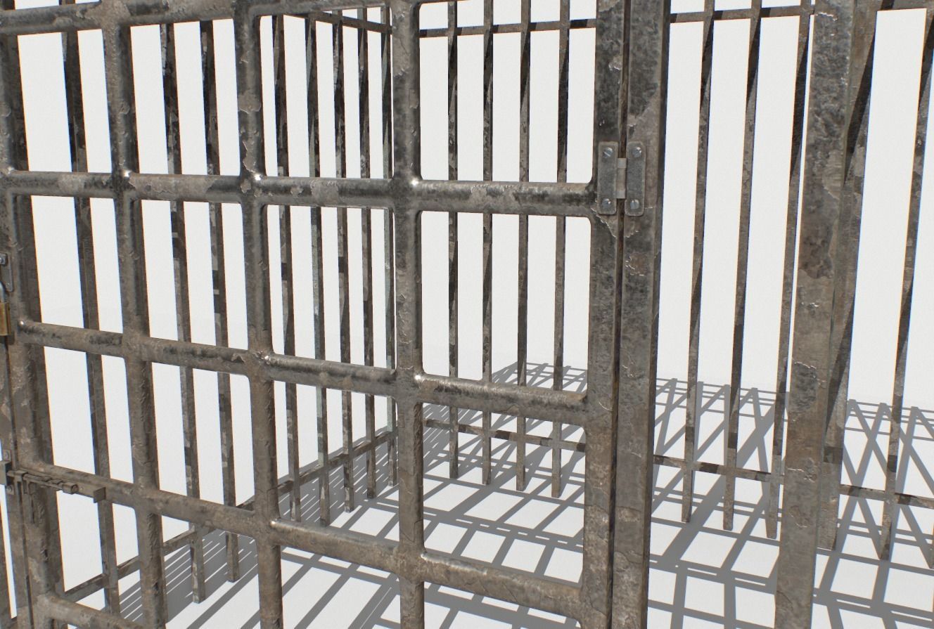 Basement Jail Storage or Cell Pack 1 Low-poly 3D model_11