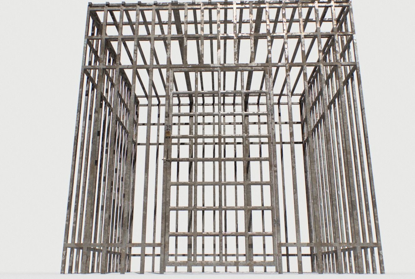 Basement Jail Storage or Cell Pack 1 Low-poly 3D model_13