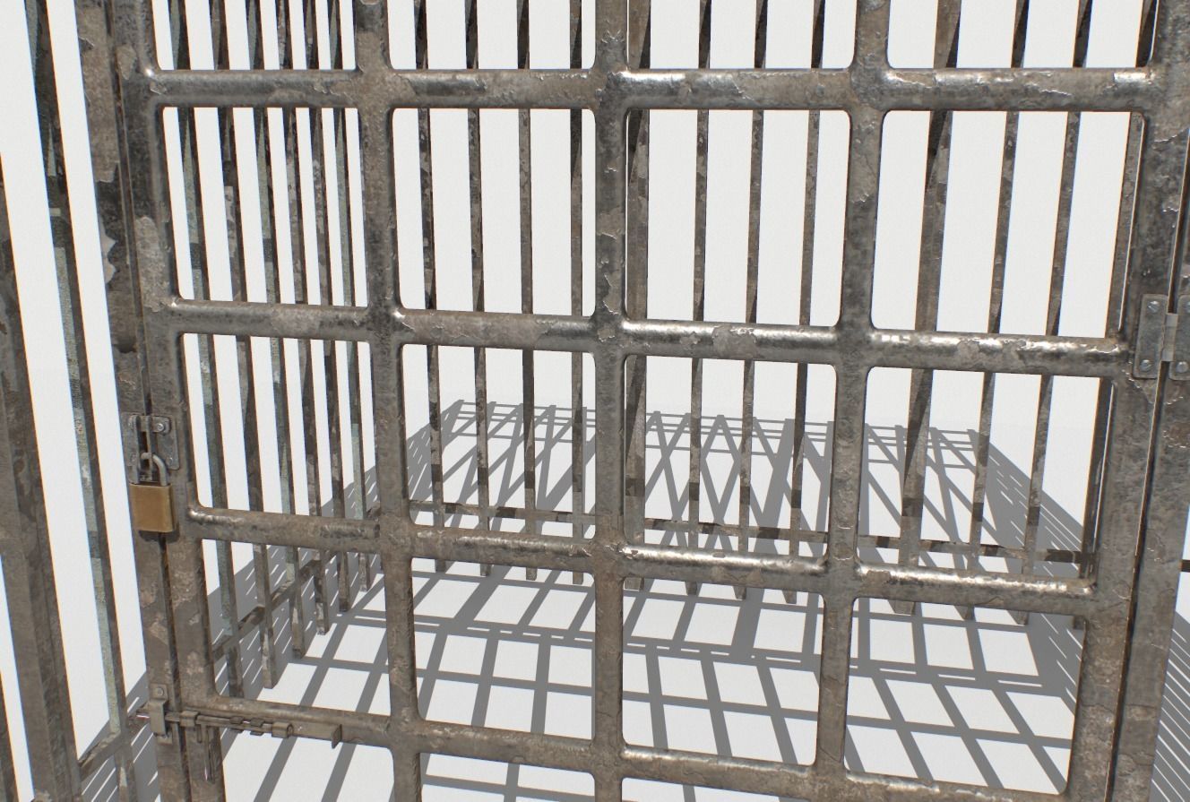 Basement Jail Storage or Cell Pack 1 Low-poly 3D model_9