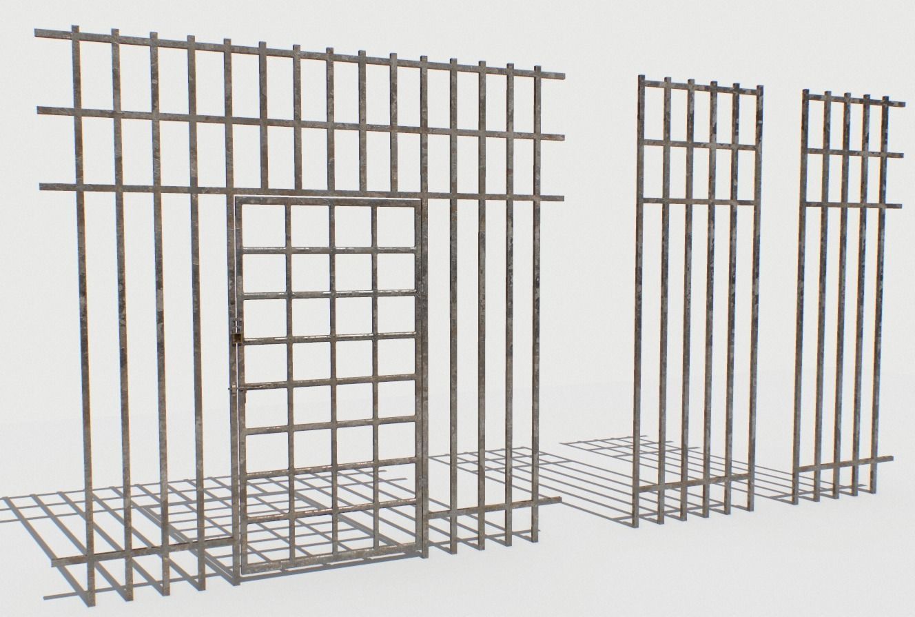 Basement Jail Storage or Cell Pack 1 Low-poly 3D model_14