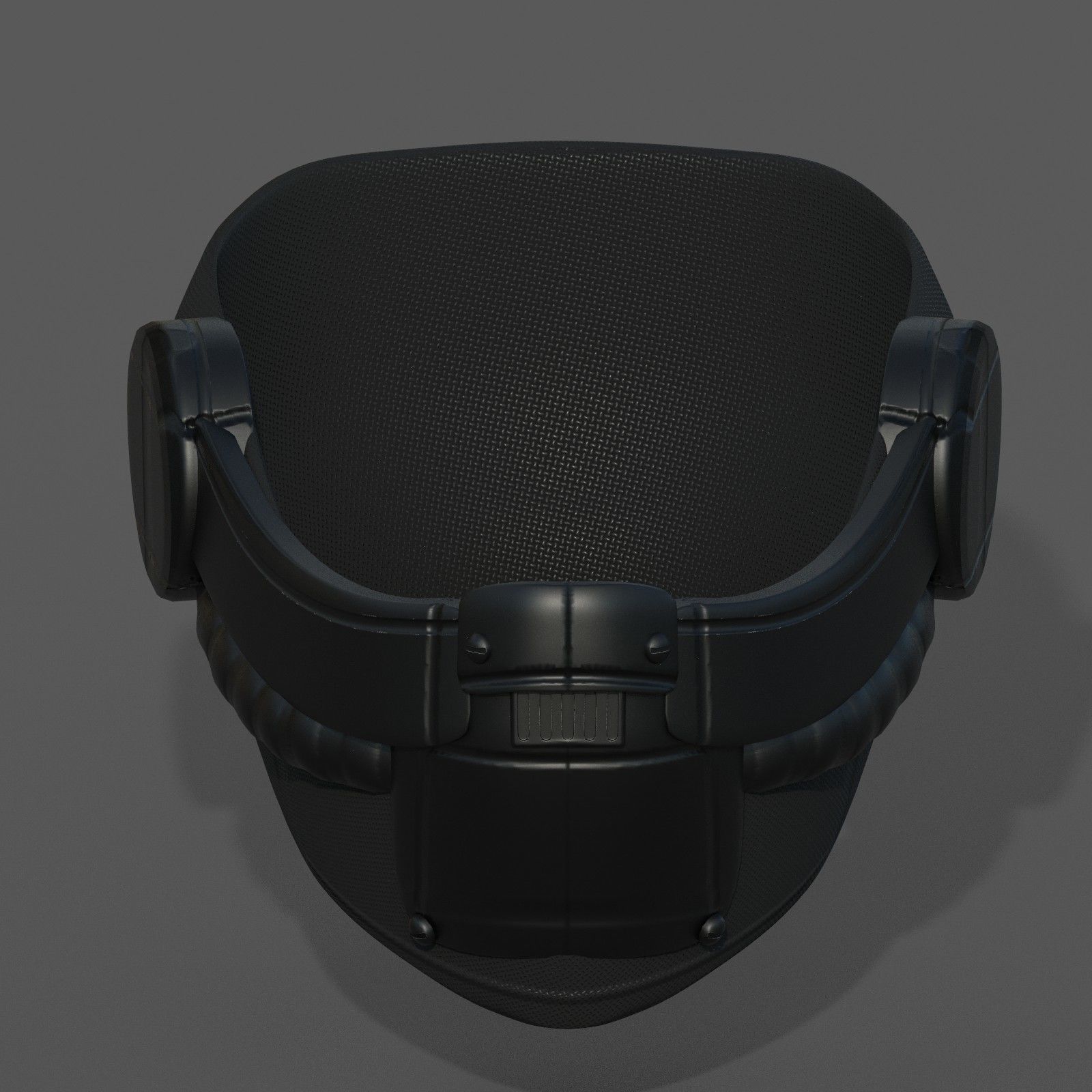 Helmet scifi military futuristic technology cyborg Low-poly 3D model_3
