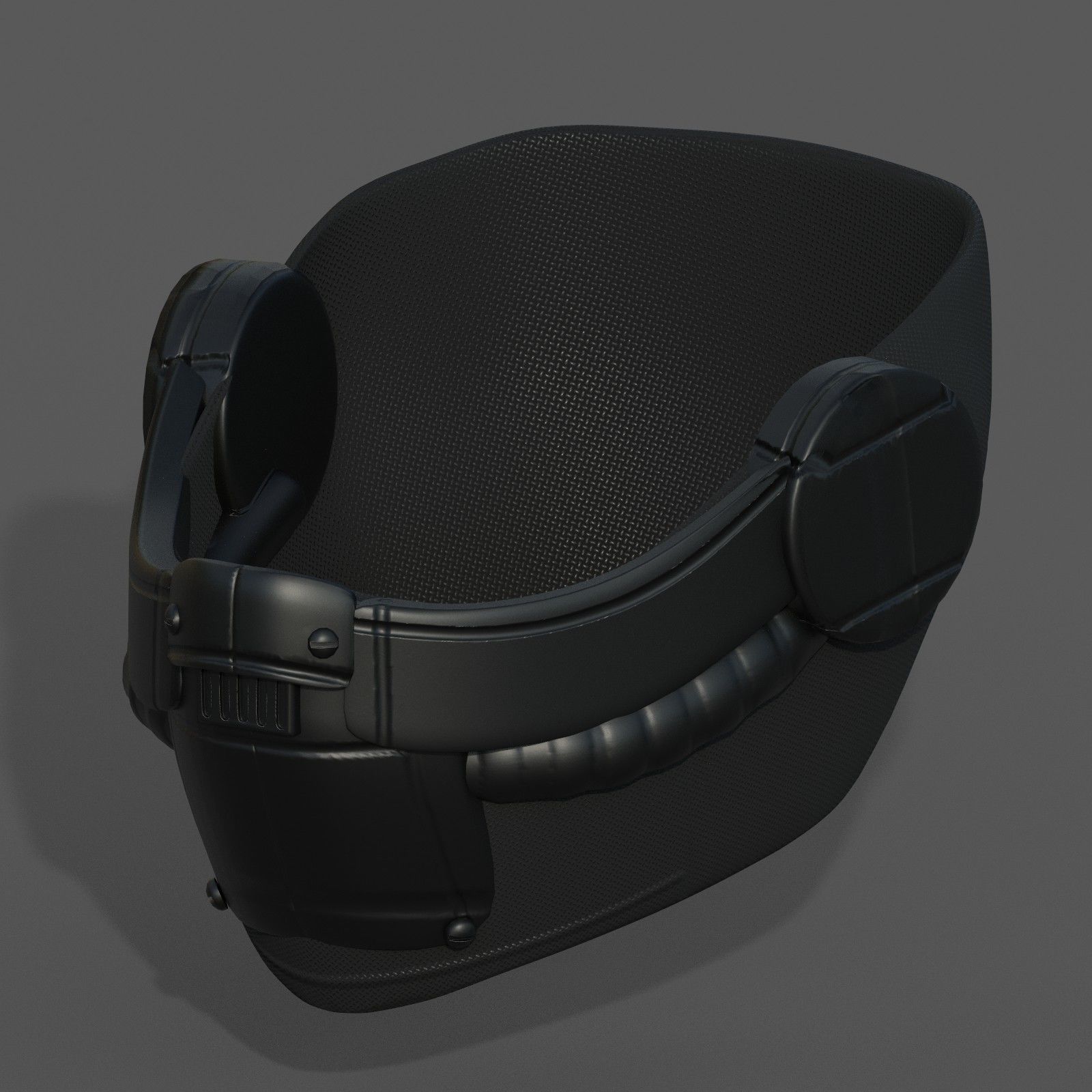Helmet scifi military futuristic technology cyborg Low-poly 3D model_1
