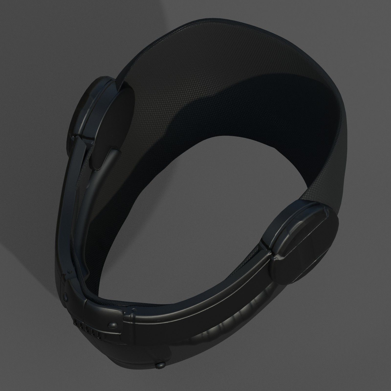 Helmet scifi military futuristic technology cyborg Low-poly 3D model_6