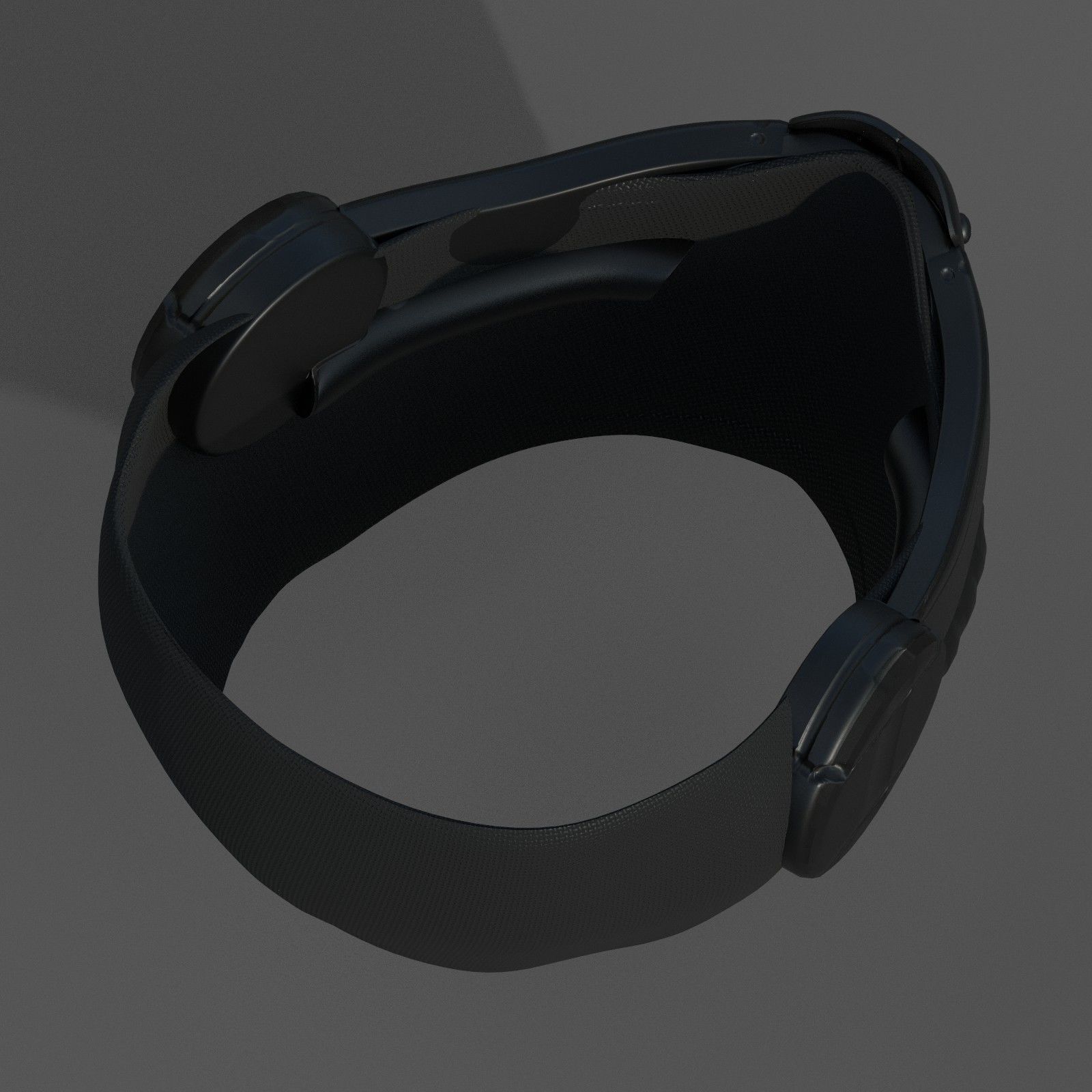 Helmet scifi military futuristic technology cyborg Low-poly 3D model_7