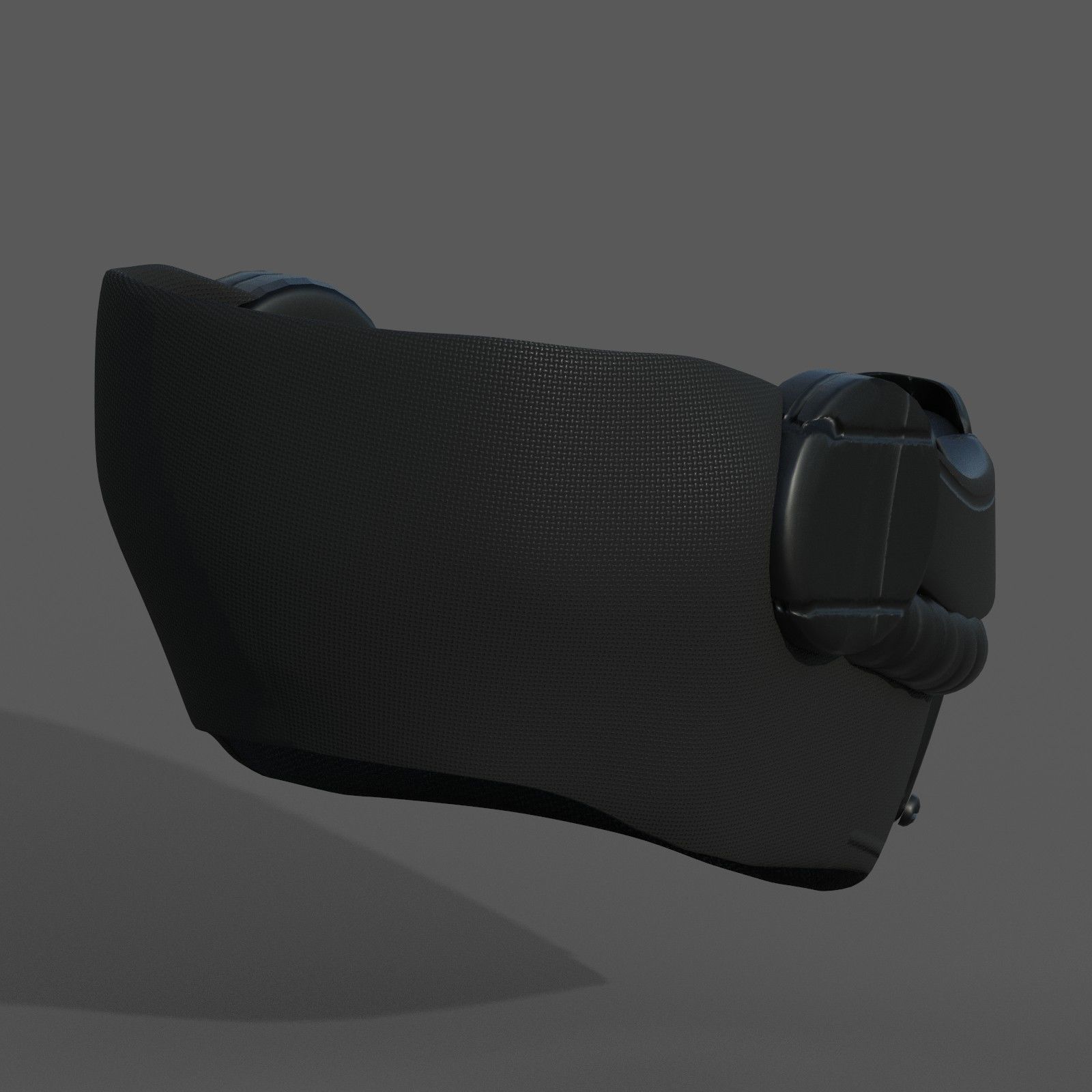 Helmet scifi military futuristic technology cyborg Low-poly 3D model_2