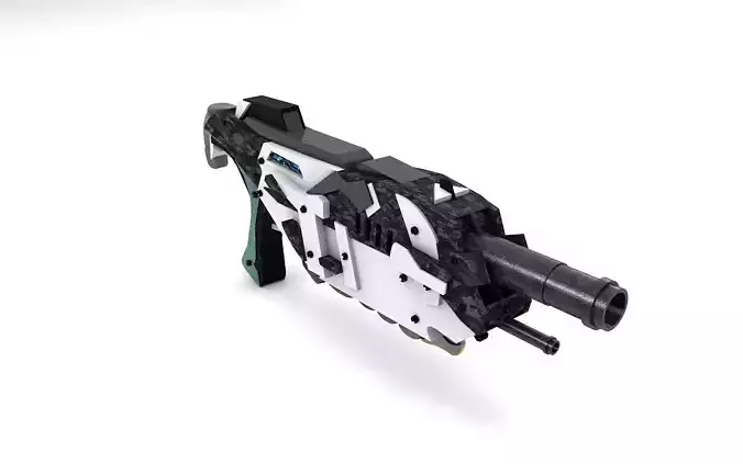 Futuristic Gun -2 - Exclusive Design Free 3D model
