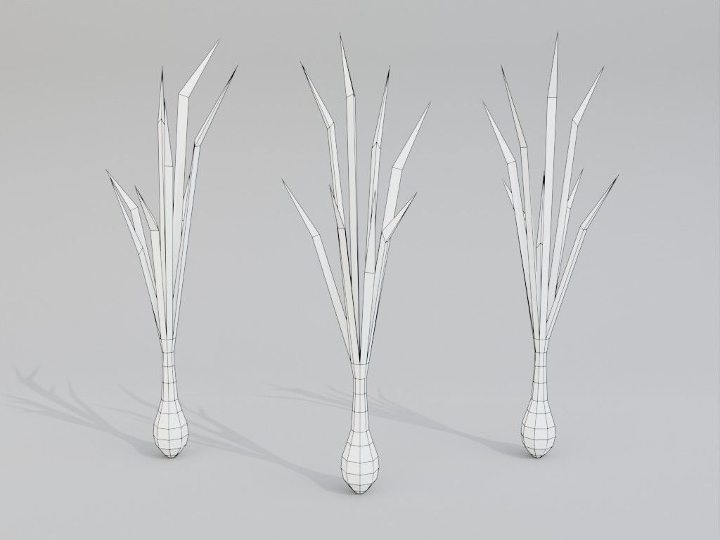 Low poly onion Low-poly 3D model_7