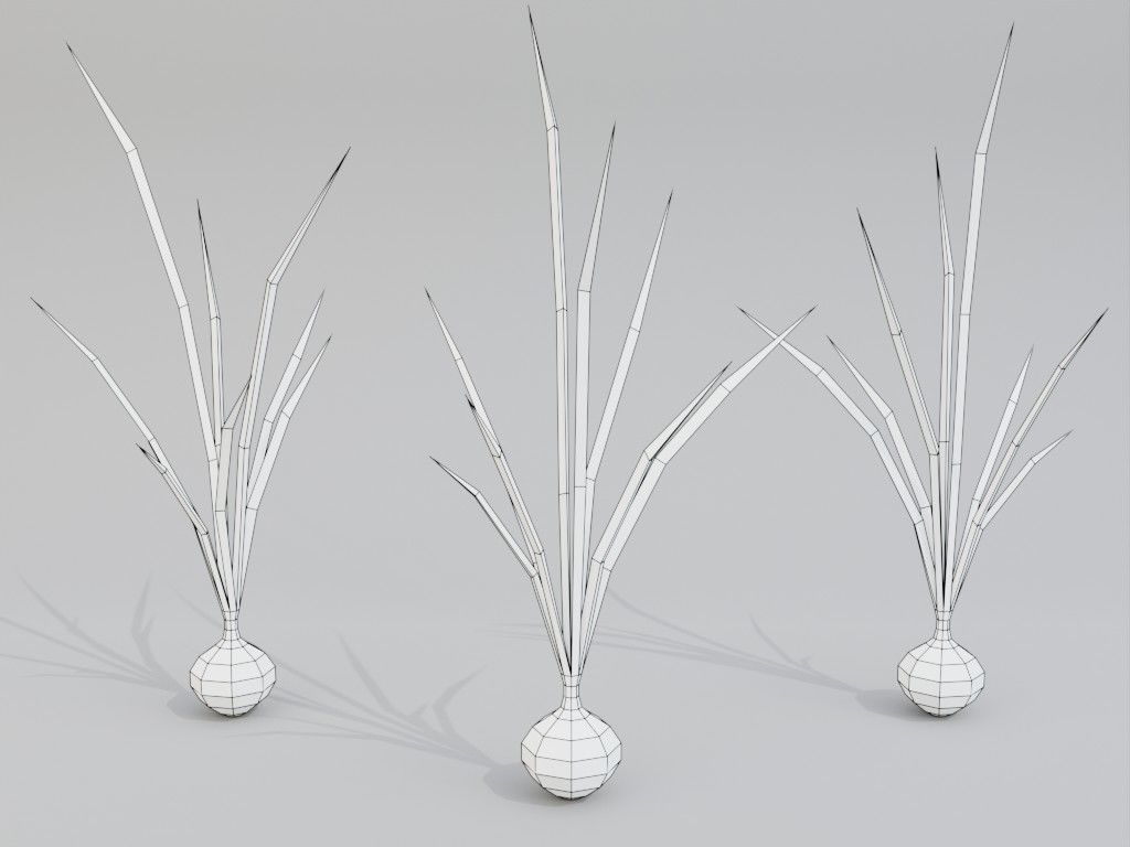 Low poly onion Low-poly 3D model_11