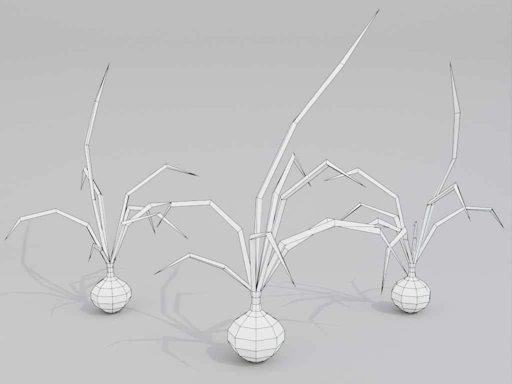 Low poly onion Low-poly 3D model_13