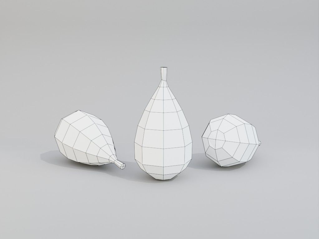 Low poly onion Low-poly 3D model_23
