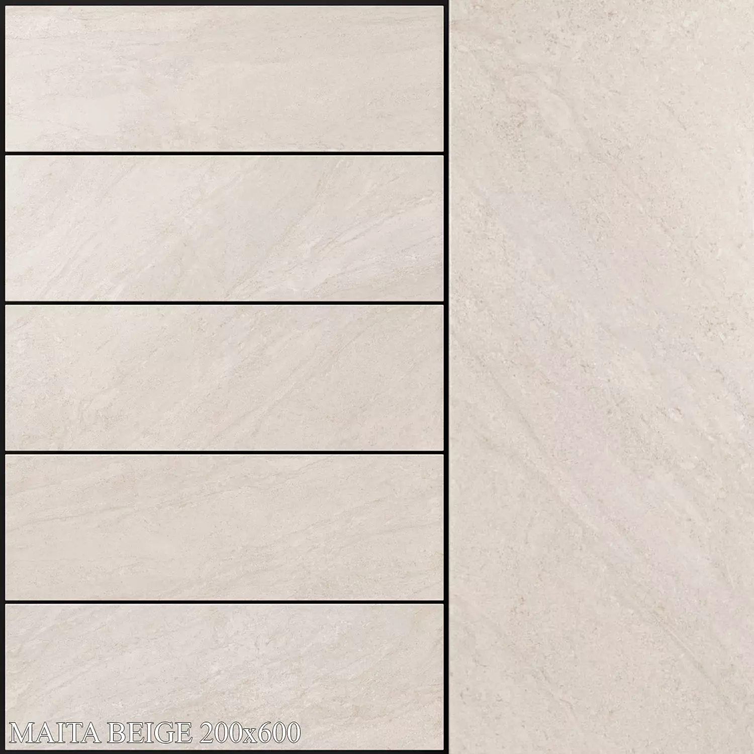 Keros Maita Beige 200x600 3D model_0